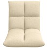 Fauteuil de sol ajustable Crème Tissu 614196614196