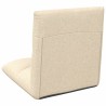 Fauteuil de sol ajustable Crème Tissu 614196614196