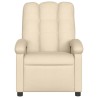Fauteuil de massage inclinable crème tissu 614198614198