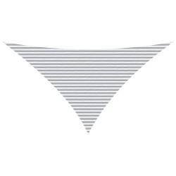 Voile d'ombre Gris clair et blanc 7 x 5 x 5 m 614201614201