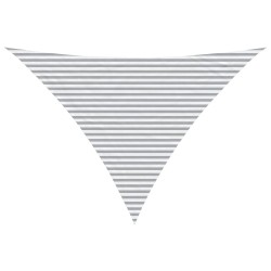 Voile d'ombre Gris clair et blanc 5 x 5 x 6 m 614202614202