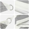 Voile d'ombre Gris clair et blanc 5 x 5 x 6 m 614202614202