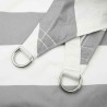 Voile d'ombre Gris clair et blanc 5 x 5 x 6 m 614202614202