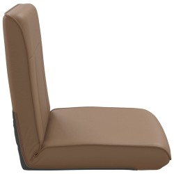 Fauteuil de sol ajustable Cappuccino Simili cuir 614203614203