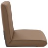Fauteuil de sol ajustable Cappuccino Simili cuir 614203614203