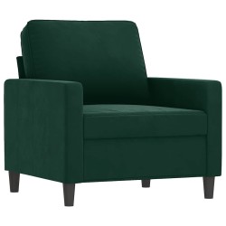 Fauteuil Vert foncé 60 cm Velours 614206614206