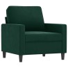 Fauteuil Vert foncé 60 cm Velours 614206614206