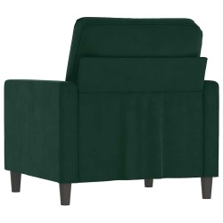 Fauteuil Vert foncé 60 cm Velours 614206614206