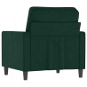 Fauteuil Vert foncé 60 cm Velours 614206614206