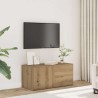 Meuble TV chêne artisanal 80x34x35,5 cm bois d'ingénierie 614207614207