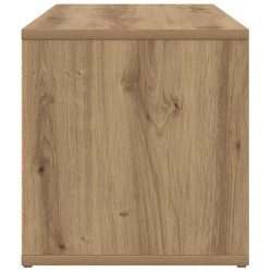Meuble TV chêne artisanal 80x34x35,5 cm bois d'ingénierie 614207614207