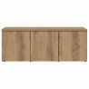 Meuble TV chêne artisanal 80x34x30 cm bois d'ingénierie 614208614208