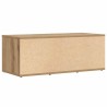 Meuble TV chêne artisanal 80x34x30 cm bois d'ingénierie 614208614208
