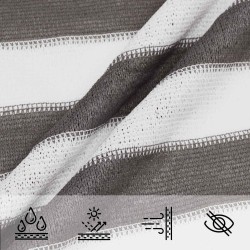 Voile d'ombre Gris clair et blanc 2 x 2 m HDPE 614213614213