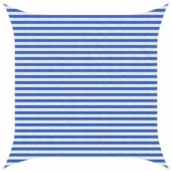 Voile d'ombre Bleu et Blanc 3,6 x 3,6 m HDPE 614214614214