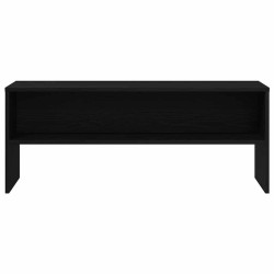 Meuble TV chêne noir 100x40x40 cm bois d'ingénierie 614219614219