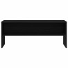 Meuble TV chêne noir 100x40x40 cm bois d'ingénierie 614219614219