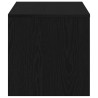 Meuble TV chêne noir 100x40x40 cm bois d'ingénierie 614219614219