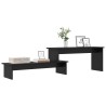 Ensemble meuble TV Montage mural Chêne noir 180,5 x 30 x 43 cm 614221614221