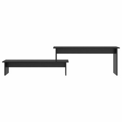 Ensemble meuble TV Montage mural Chêne noir 180,5 x 30 x 43 cm 614221614221