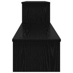 Ensemble meuble TV Montage mural Chêne noir 180,5 x 30 x 43 cm 614221614221