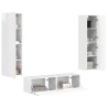 Ensemble meuble TV 6 pcs Blanc brillant Bois d'ingénierie 614222614222