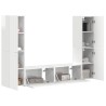 Ensemble meuble TV 6 pcs Blanc brillant Bois d'ingénierie 614223614223