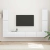 Ensemble meuble TV 8 pcs Blanc brillant Bois d'ingénierie 614224614224