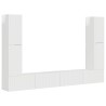 Ensemble meuble TV 8 pcs Blanc brillant Bois d'ingénierie 614224614224