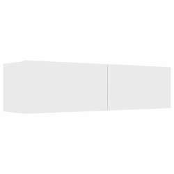 Meuble TV Blanc 120x30x30 cm Bois d’ingénierie 614229614229