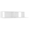Meuble TV Blanc 120x30x30 cm Bois d’ingénierie 614229614229