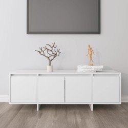Meuble TV Blanc 120x30x40,5 cm Bois d'ingénierie 614230614230