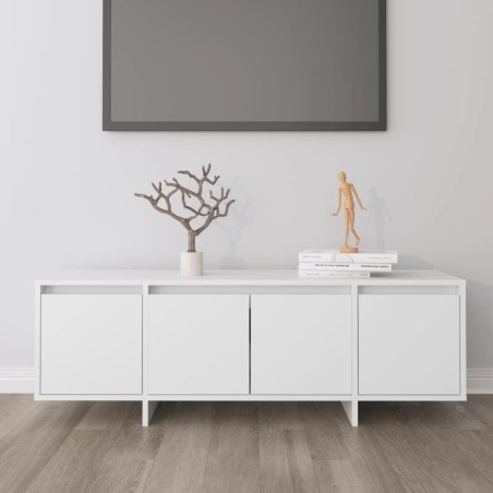 Meuble TV Blanc 120x30x40,5 cm Bois d'ingénierie 614230614230