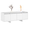 Meuble TV Blanc 120x30x40,5 cm Bois d'ingénierie 614230614230