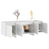 Meuble TV Blanc 120x30x40,5 cm Bois d'ingénierie 614230614230