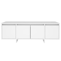 Meuble TV Blanc 120x30x40,5 cm Bois d'ingénierie 614230614230