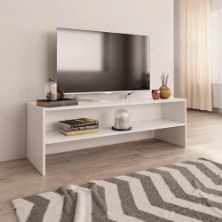 Meuble TV Blanc 120x40x40 cm Bois d'ingénierie 614232614232