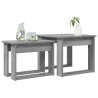 Ensemble de tables basses 2 pcs Gris Sonoma Bois d'ingénierie 614233614233