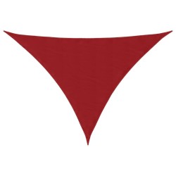 Voile de parasol tissu oxford triangulaire 3x3x4,24 m rouge 614235614235