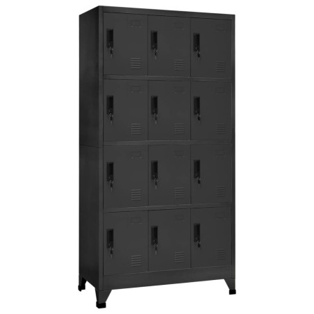 Armoire à casiers Anthracite 90x45x180 cm Acier 614237614237