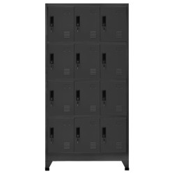 Armoire à casiers Anthracite 90x45x180 cm Acier 614237614237