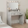 Table de Toilette Gris béton 79 x 41 x 135 cm Bois d'ingénierie 614238614238