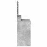 Table de Toilette Gris béton 79 x 41 x 135 cm Bois d'ingénierie 614238614238
