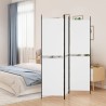 Cloison de séparation 3 panneaux Blanc 150x180 cm Tissu 614244614244