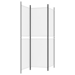 Cloison de séparation 3 panneaux Blanc 150x180 cm Tissu 614244614244