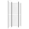 Cloison de séparation 3 panneaux Blanc 150x180 cm Tissu 614244614244