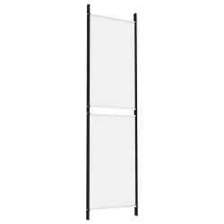 Cloison de séparation 3 panneaux Blanc 150x180 cm Tissu 614244614244