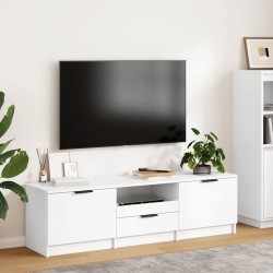 Meuble TV Blanc 140x35x40 cm Bois d'ingénierie 614249614249