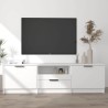 Meuble TV Blanc 140x35x40 cm Bois d'ingénierie 614249614249