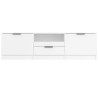 Meuble TV Blanc 140x35x40 cm Bois d'ingénierie 614249614249